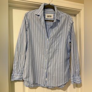 Grayson “The Hero” Striped Button Down Shirt | Blue Cotton | Size 03 (M)